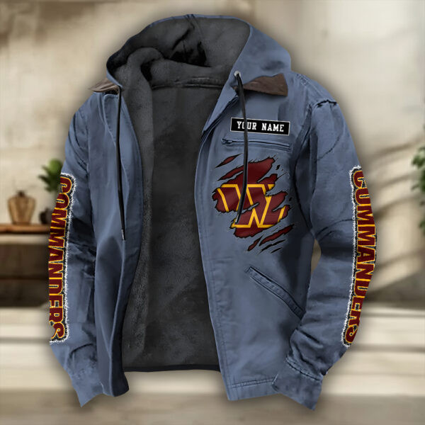 Washington Commanders Heavyweight Hooded Jacket PBJ1I2G
