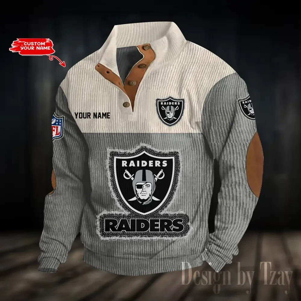 Las Vegas Raiders Sports Print Sweatshirt PBWU71D