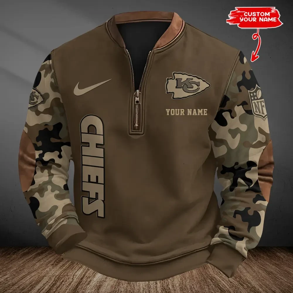 Kansas City Chiefs Classic Half Zip Pullover SPTCHZP048