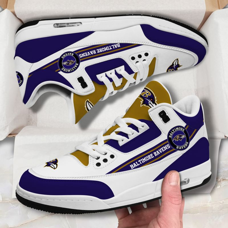 Baltimore Ravens Basic Leather JD03 Shoes Men and Women AZBTAJ305VG