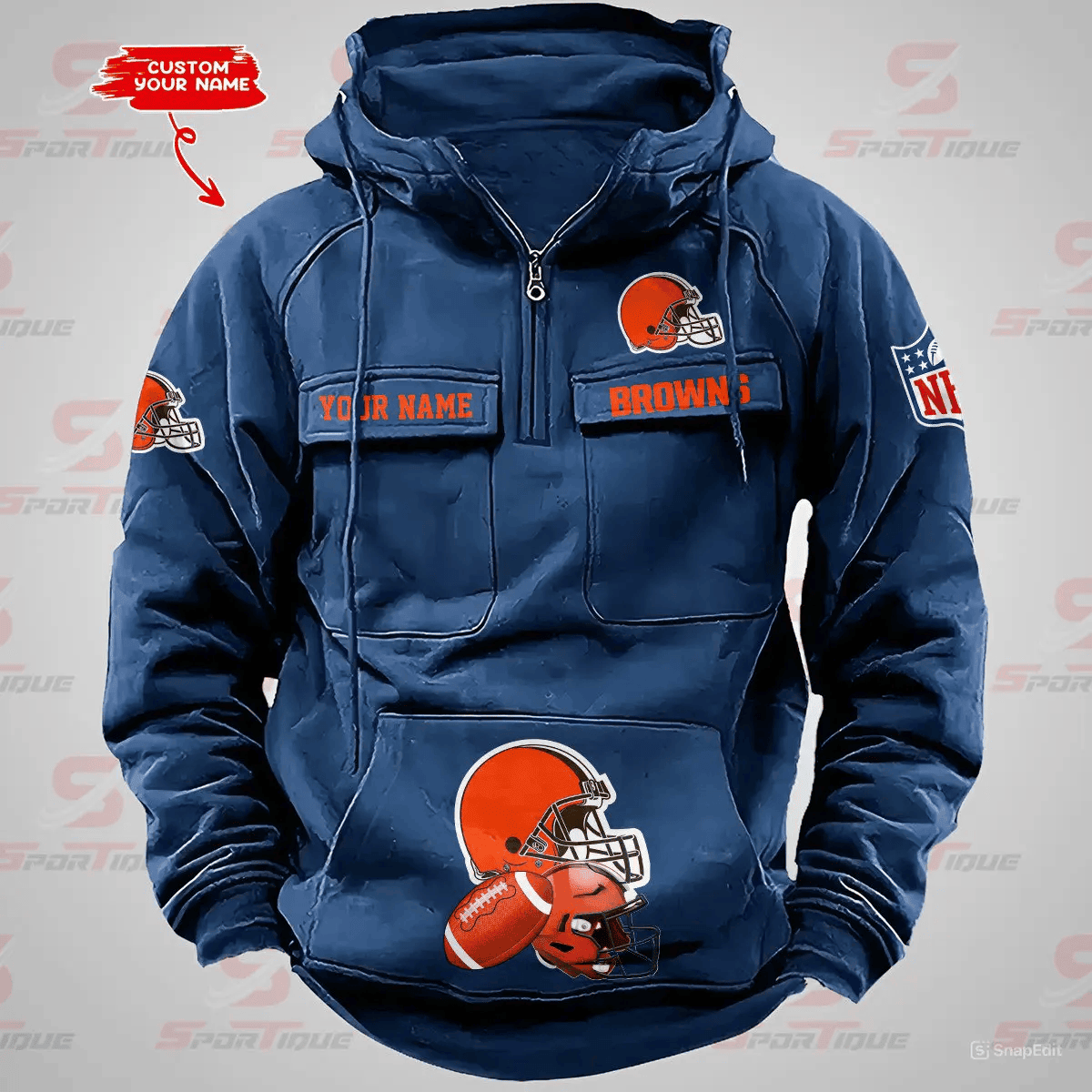 Cleveland Browns Vintage Men Hoodie PBTN7JT