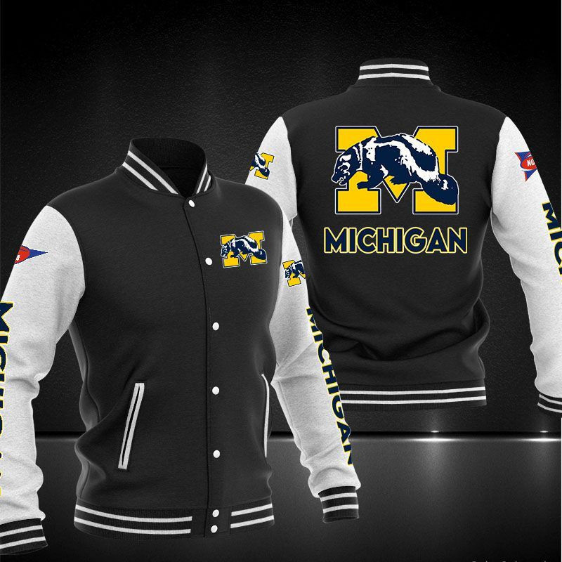 Michigan Personalized Baseball Jacket MCG65