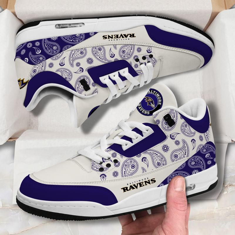 Baltimore Ravens Basic Leather JD03 Shoes Men and Women AZBTAJ3000164