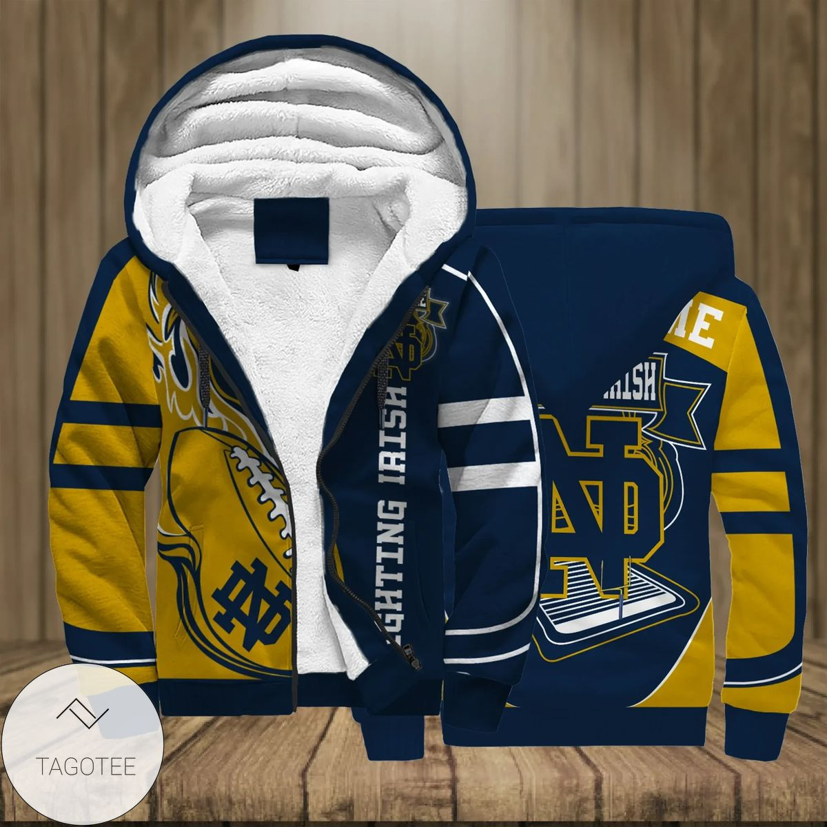 Notre Dame Fleece Zip Hoodie PB6NW8E