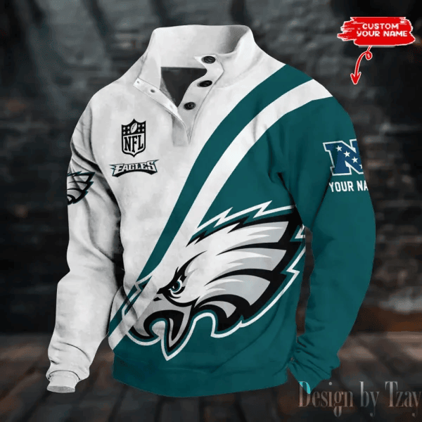 Philadelphia Eagles Sports Print Sweatshirt PB54C8G