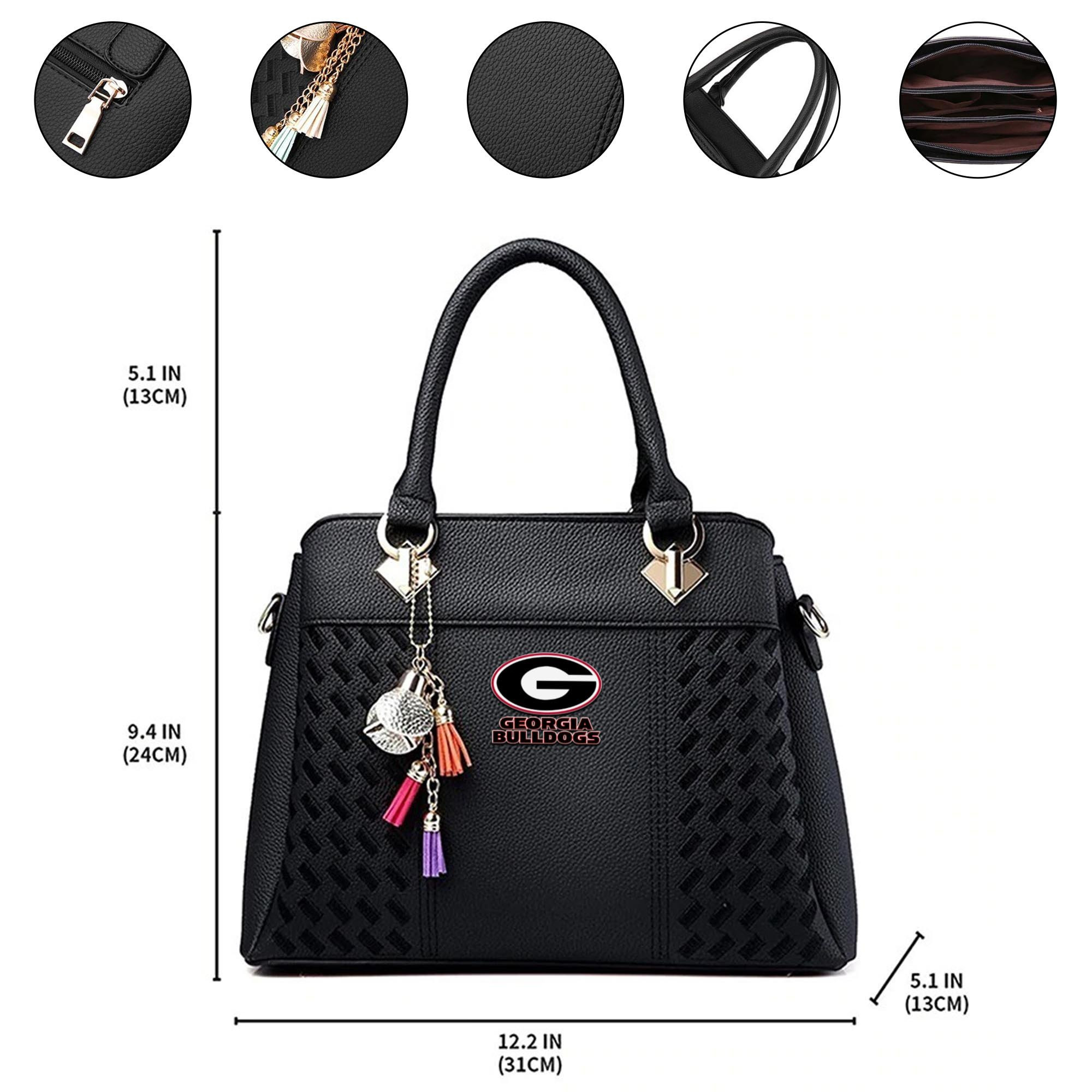 Georgia Bulldogs Deluxe Handbag For Women 2025 Versions, Sport Deluxe Handbag, Mother's Day Gift PBZPTH2