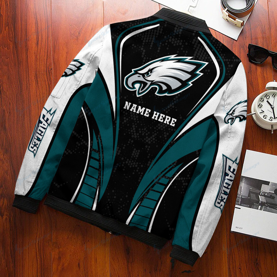 Philadelphia Eagles Personalized Bomber Jacket PBEXFF8