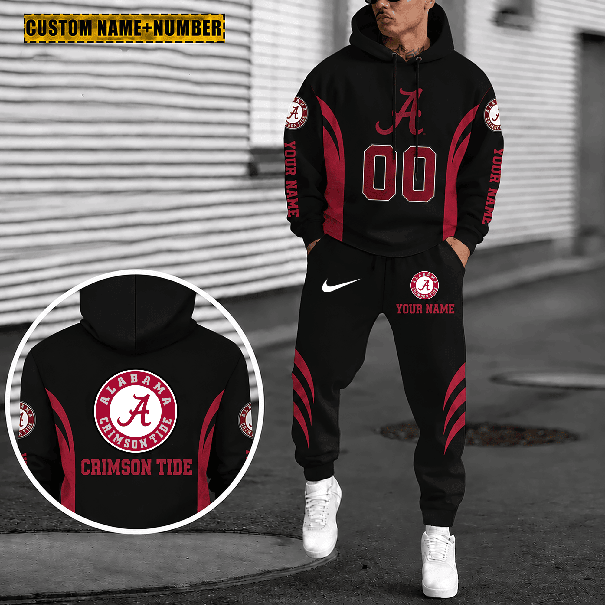 Alabama crimson tide Combo Hoodie And Sweatpants Gift For Fan MG7876