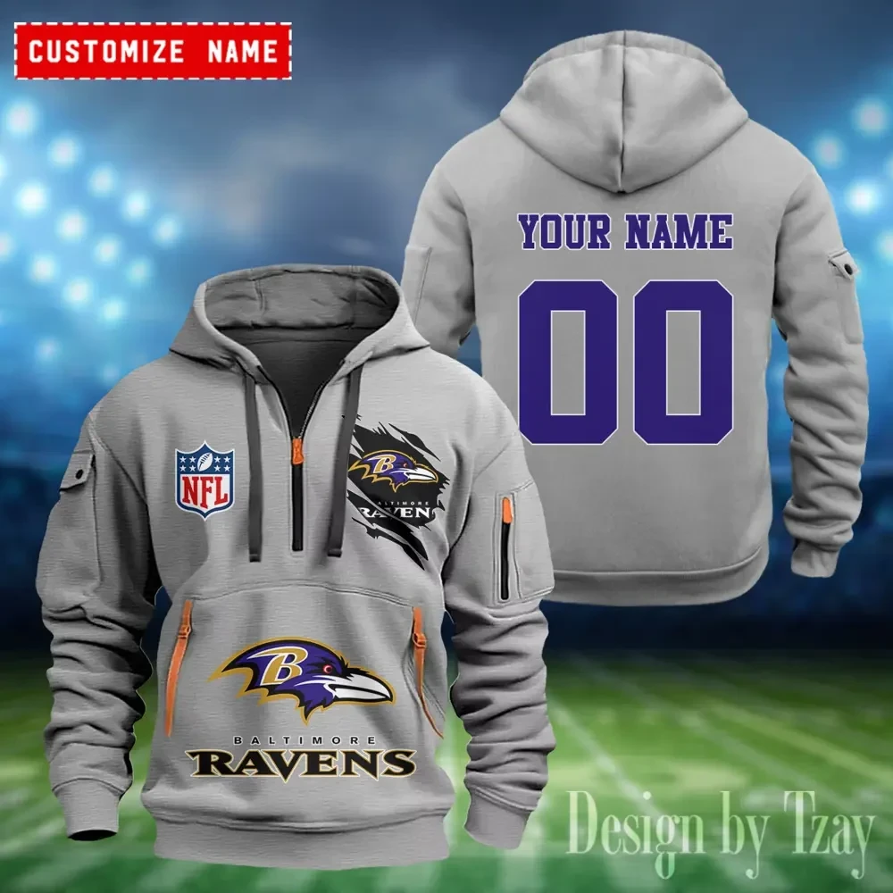 Baltimore Ravens Heavy Fleece Pullover Hoodie PB5AVZP