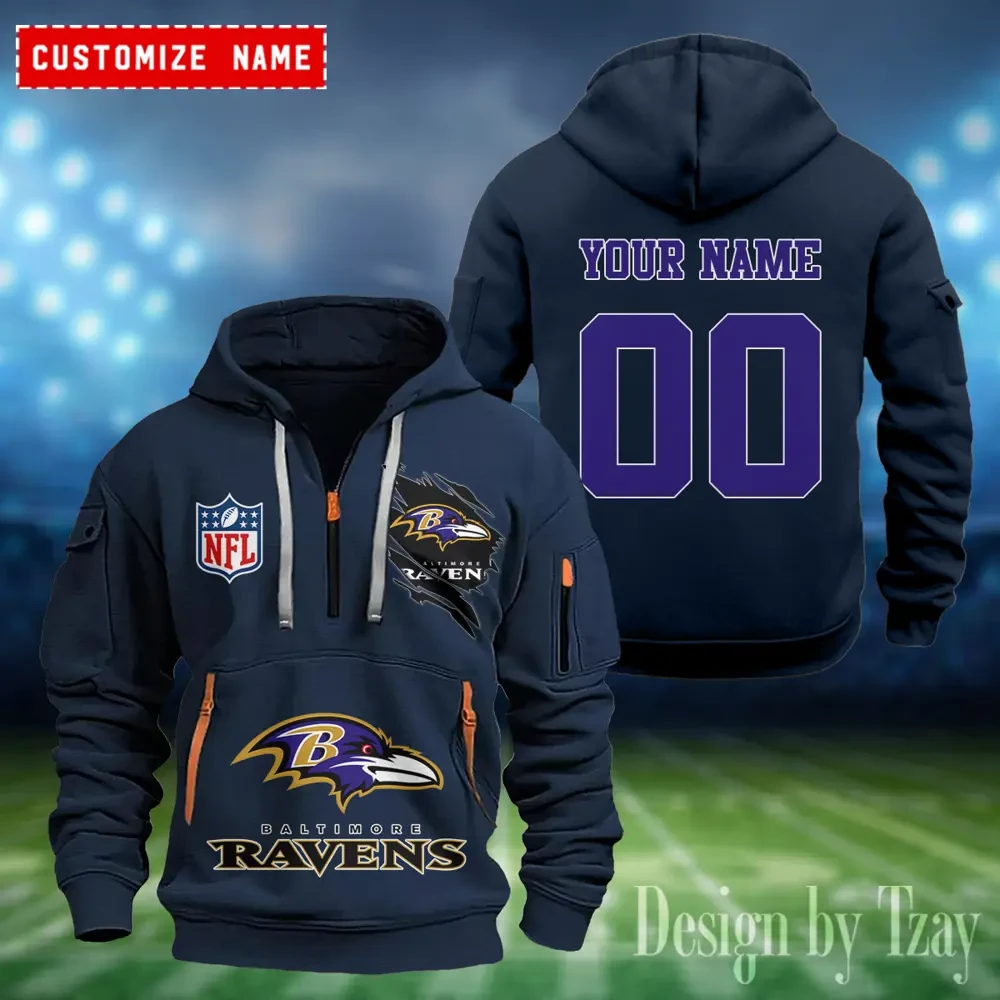Baltimore Ravens Heavy Fleece Pullover Hoodie PB5AVZP