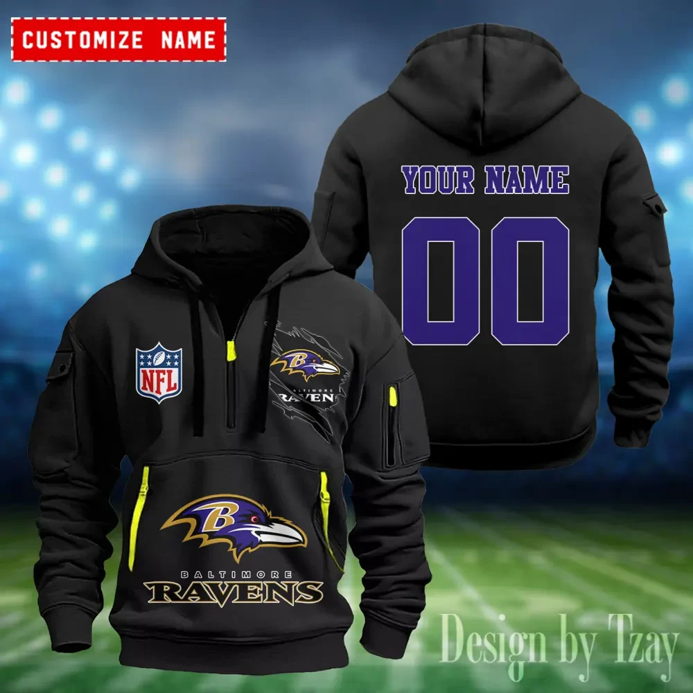 Baltimore Ravens Heavy Fleece Pullover Hoodie PB5AVZP