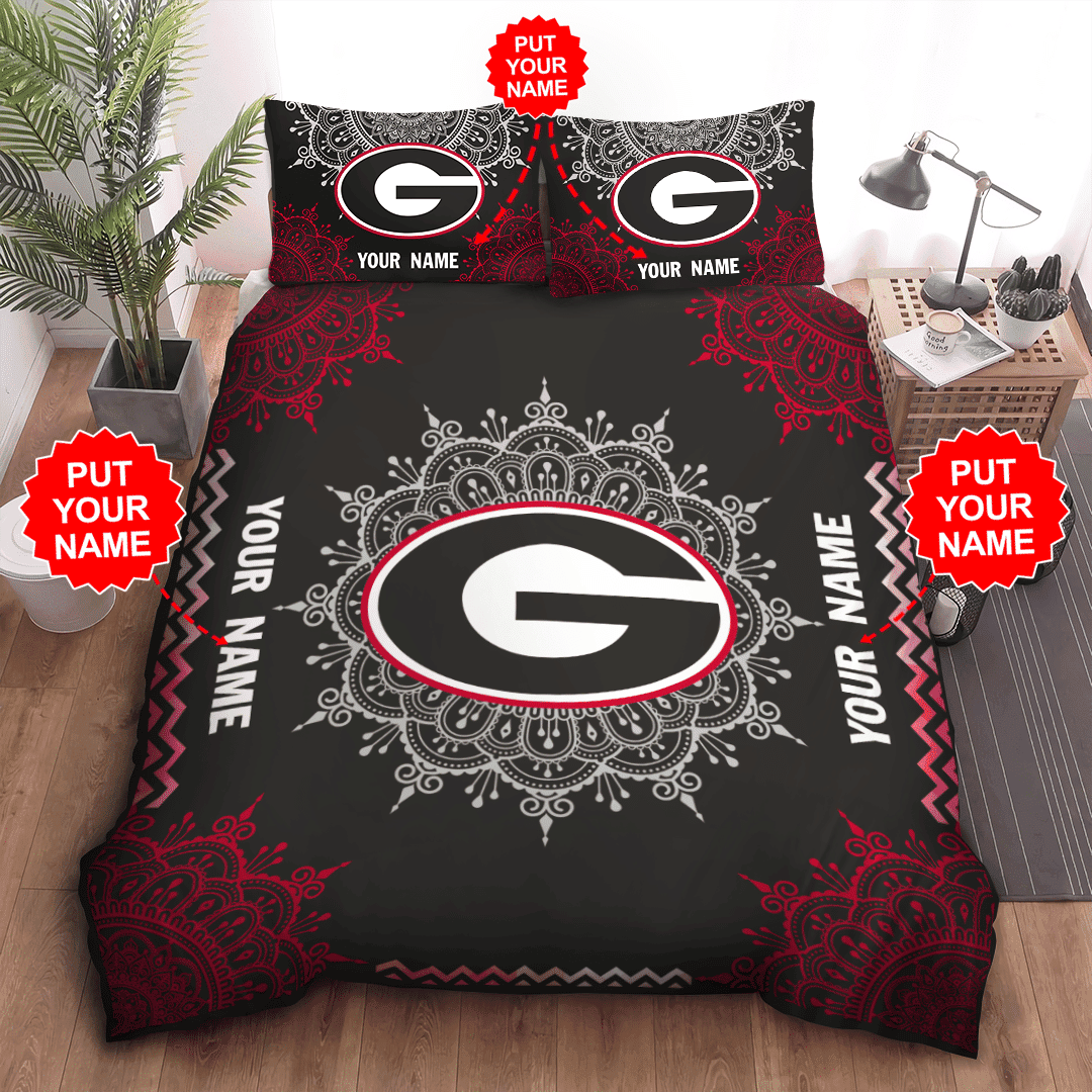 Personalized Georgia Bulldogs Bedding Set BD678