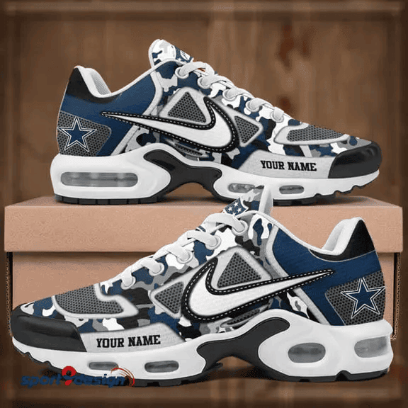 Dallas Cowboys Custom Camo Print Athletic T-N Sneakers SPTTNSHOES107