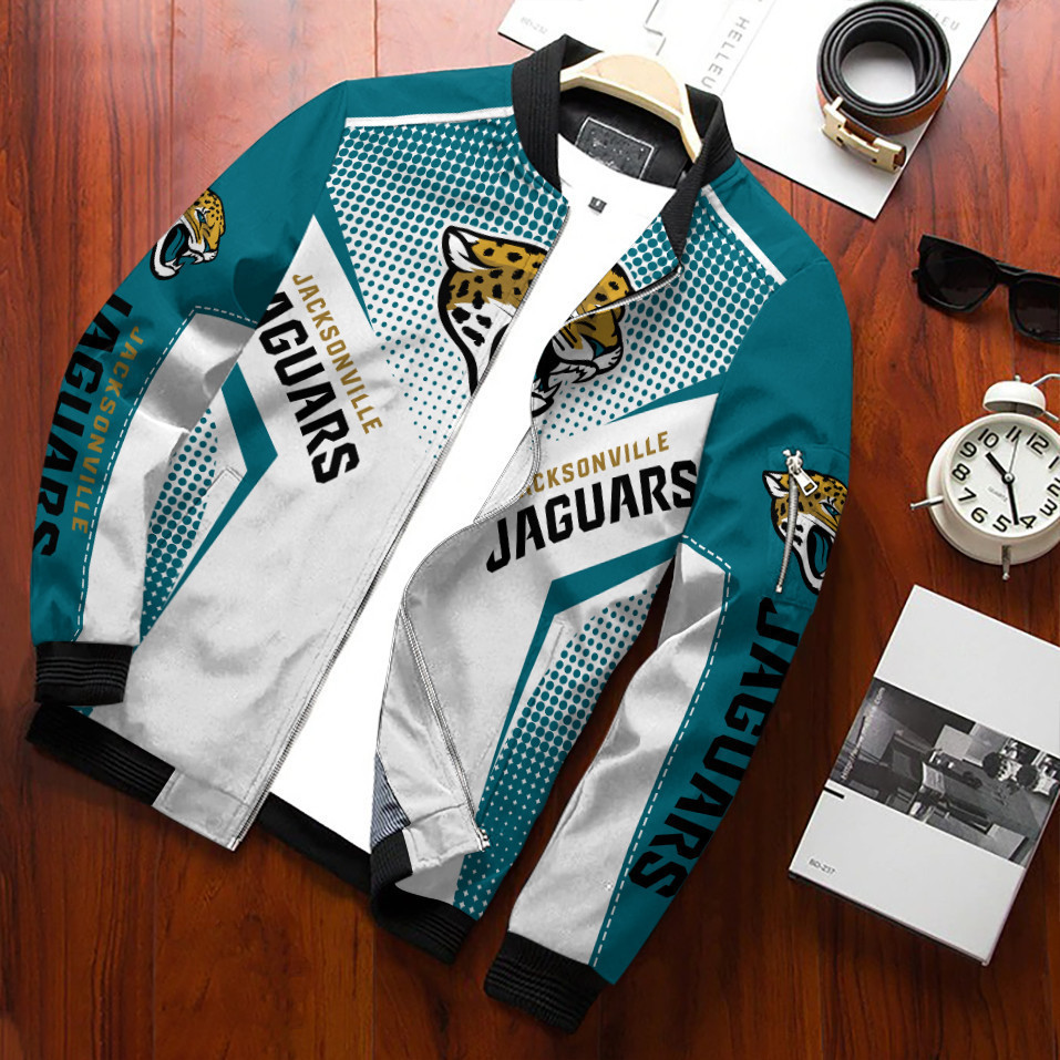 Jacksonville Jaguars Personalized Bomber Jacket PB7P4JX