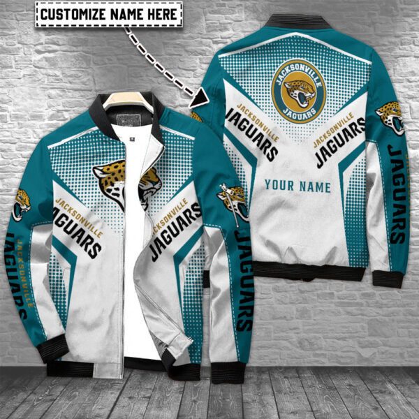 Jacksonville Jaguars Personalized Bomber Jacket PB7P4JX