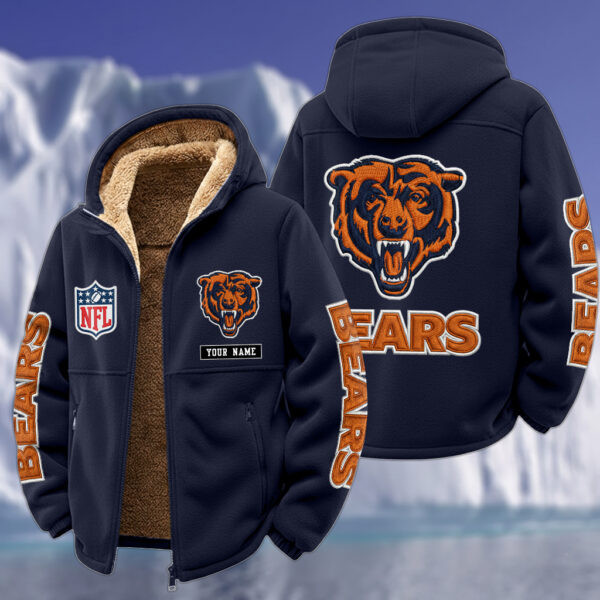 Chicago Bears Sherpa Lined Fleece Jacket PBA5EQZ