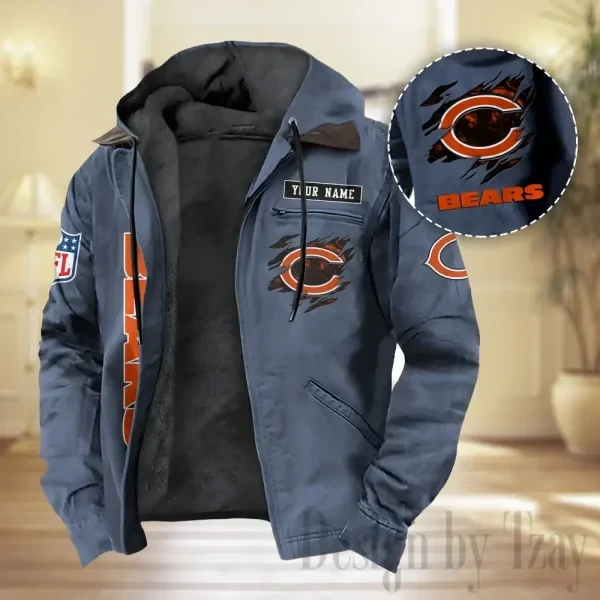 Chicago Bears Men Classic Badge Fleece-Lined Jacket PB5XX12