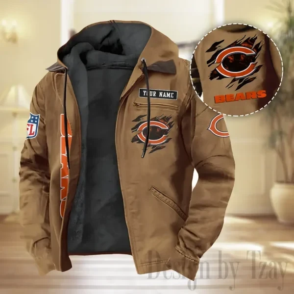 Chicago Bears Men Classic Badge Fleece-Lined Jacket PB5XX12