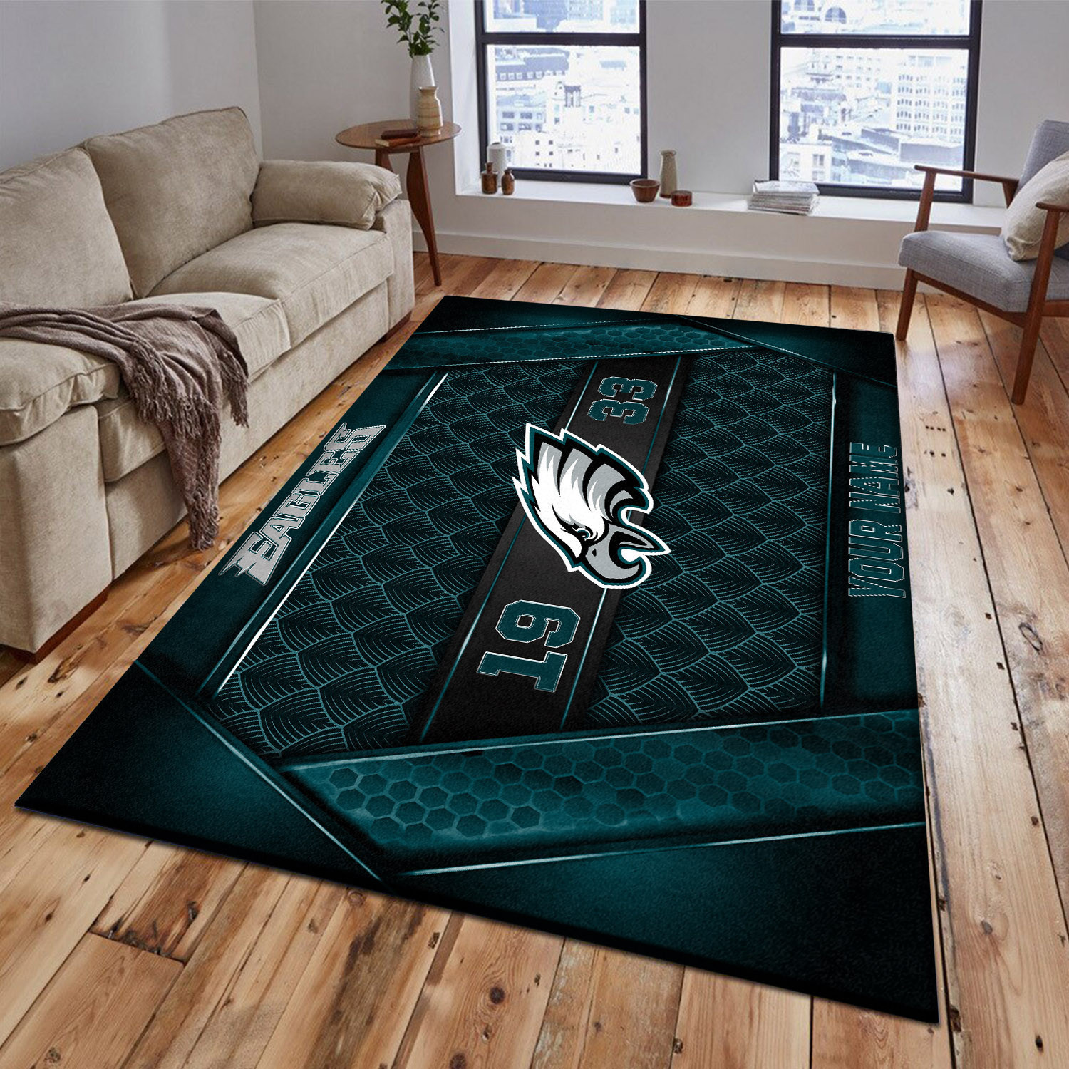 Philadelphia Eagles Area Rug PB9JFTJ
