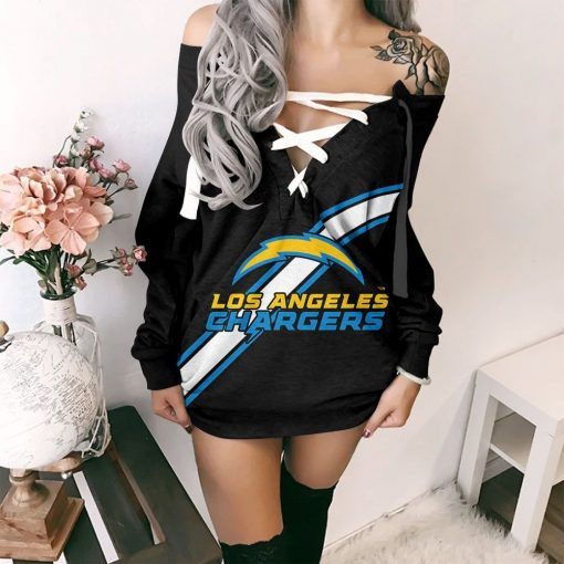 Los Angeles Chargers Lace-Up Sweatshirt PBOH6FD