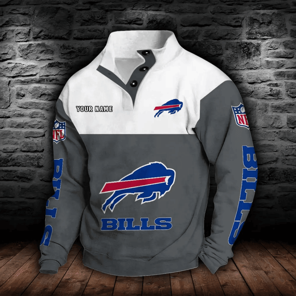 Buffalo Bills NFL Sports Sweatshirt Colorful PBZ9IJK