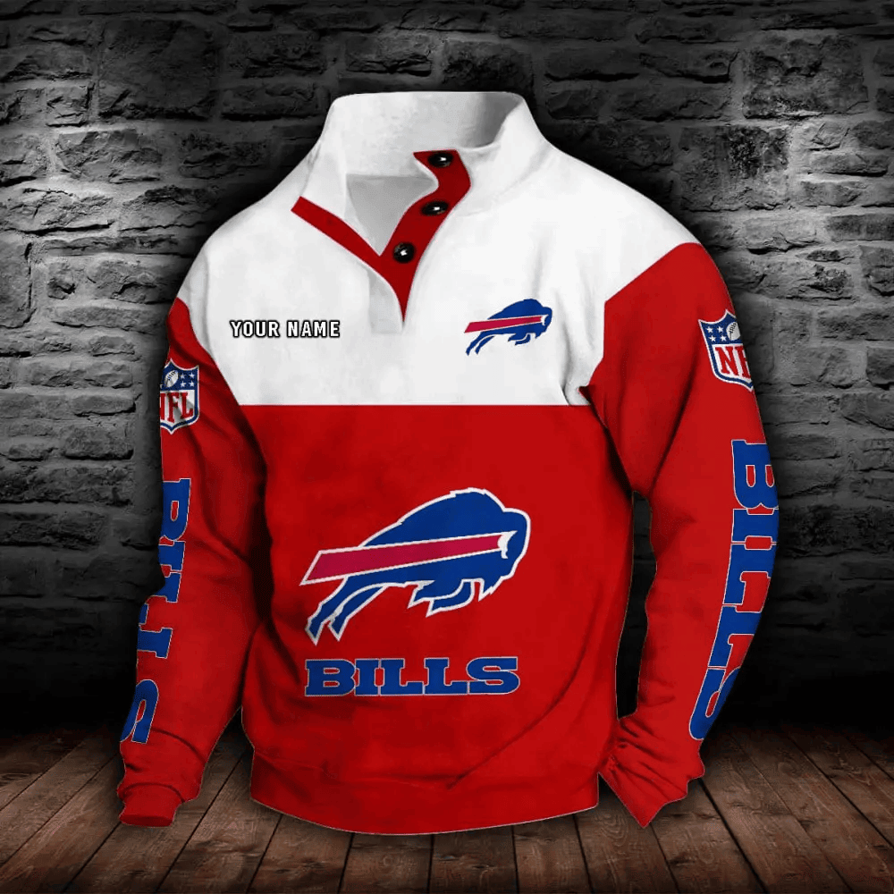 Buffalo Bills NFL Sports Sweatshirt Colorful PBZ9IJK