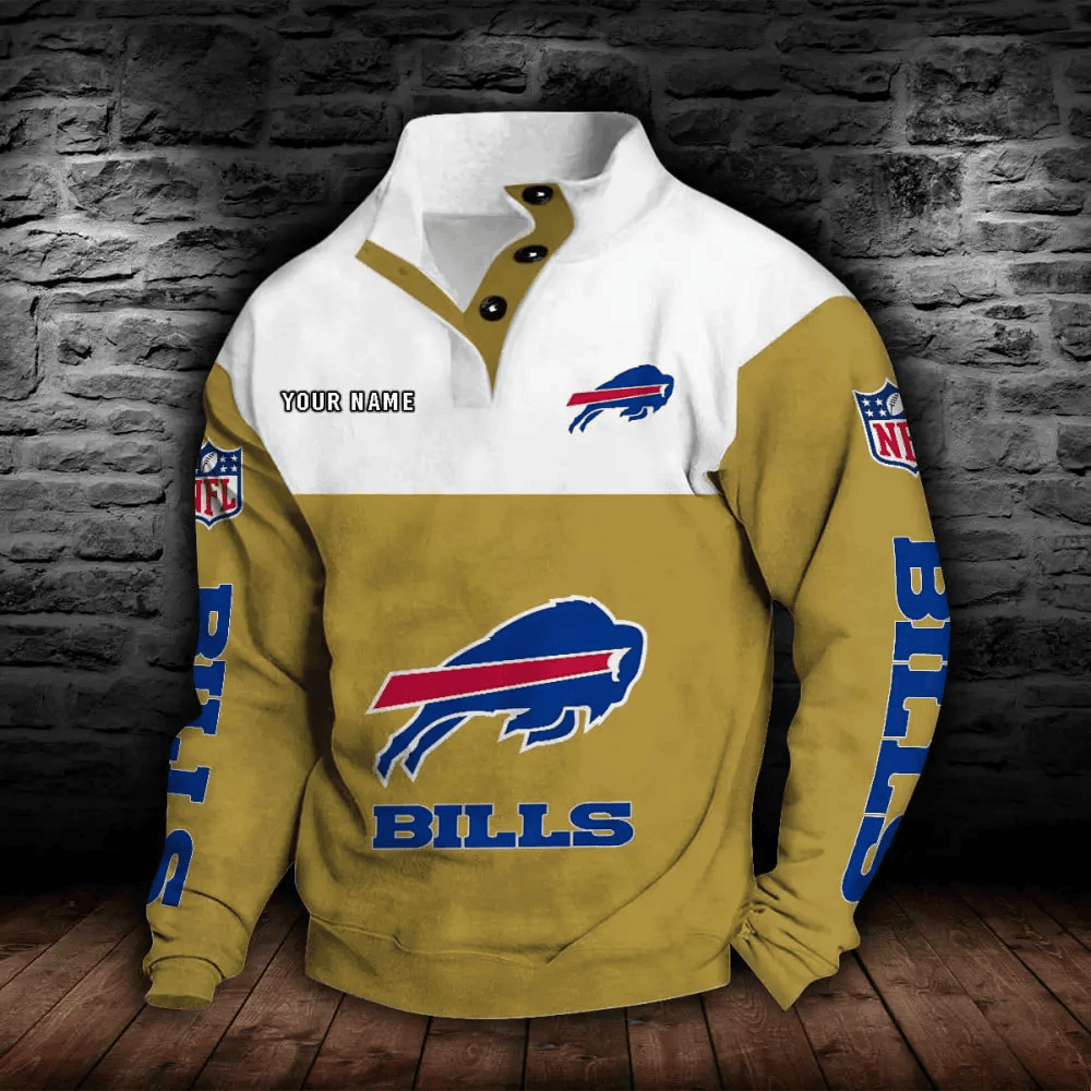 Buffalo Bills NFL Sports Sweatshirt Colorful PBZ9IJK