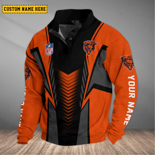 Chicago Bears NFL Half Button Long Sleeve Hoodie Trending 2025 S9DBSCH11D