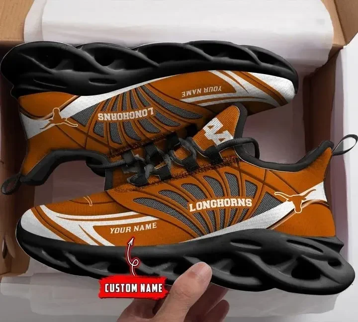 Texas Longhorns Personalized MAX SOUL SHOES BG4Q2