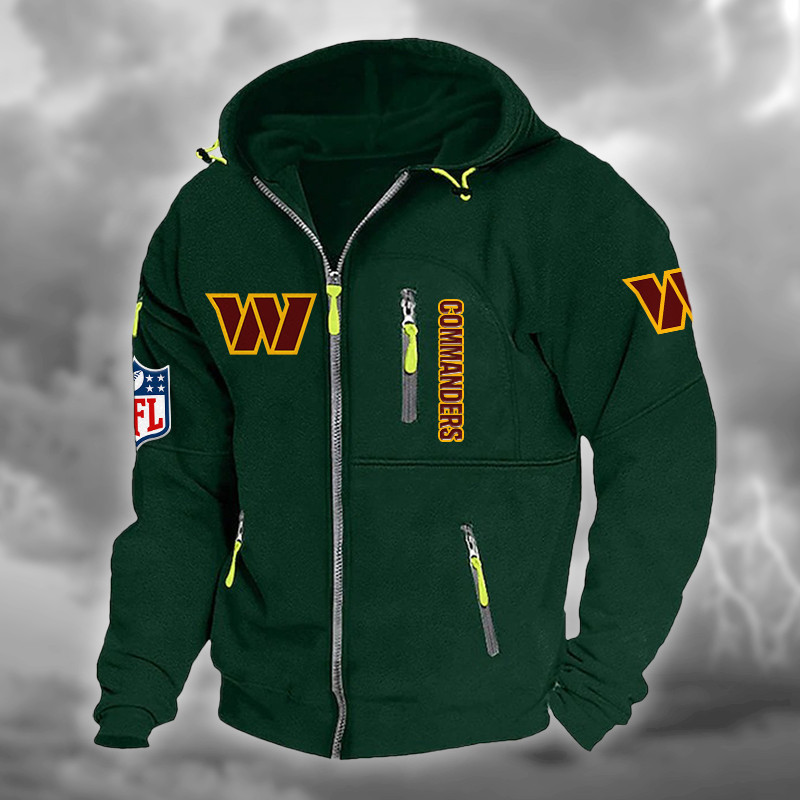 Washington Commanders Hooded Cardigan Jacket PBK7LQT