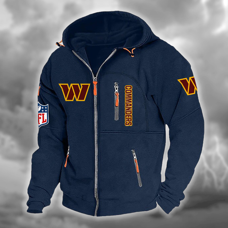 Washington Commanders Hooded Cardigan Jacket PBK7LQT