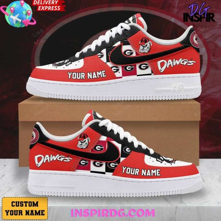 Georgia Bulldogs Personalized AF1 Shoes 1408 BGA67S
