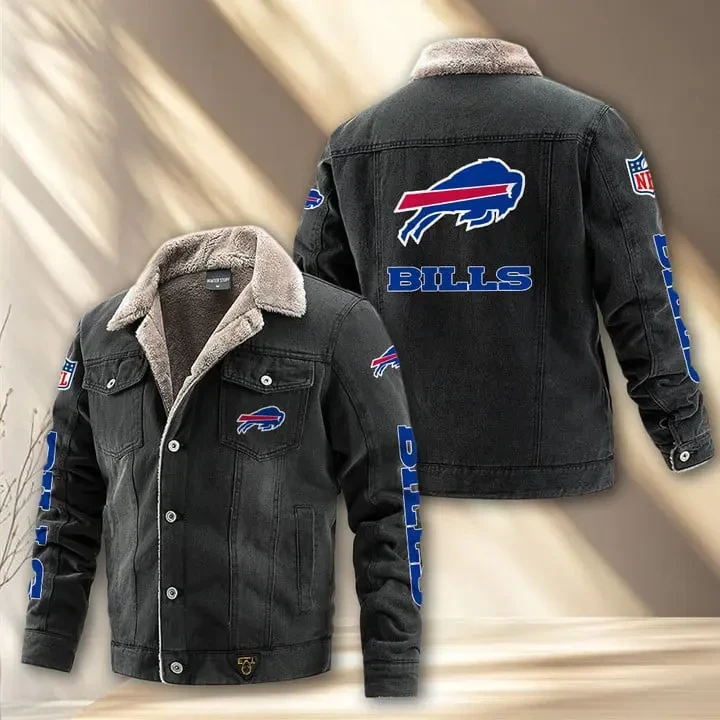 Buffalo Bills Fleece Lined Denim Jacket PBQ70H0
