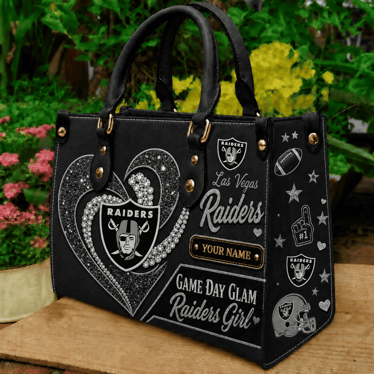 Las Vegas Raiders NFL Premium Leather Hand Bag Personalized Gift For Fan Men Women - Limited Edition MGF24