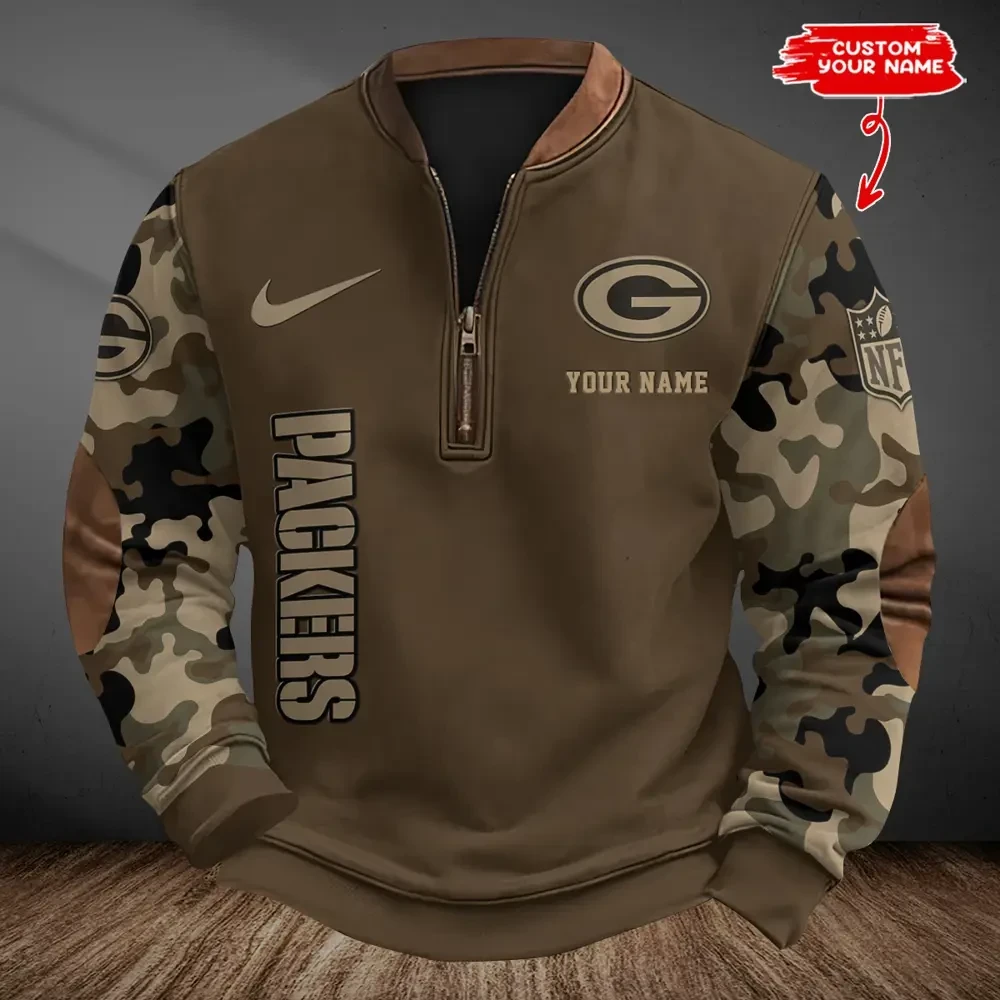 Green Bay Packers Classic Half Zip Pullover SPTCHZP044
