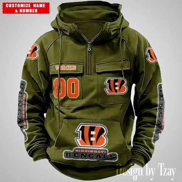 Cincinnati Bengals Drawstring Vintage Men Hoodies PBT3U4C