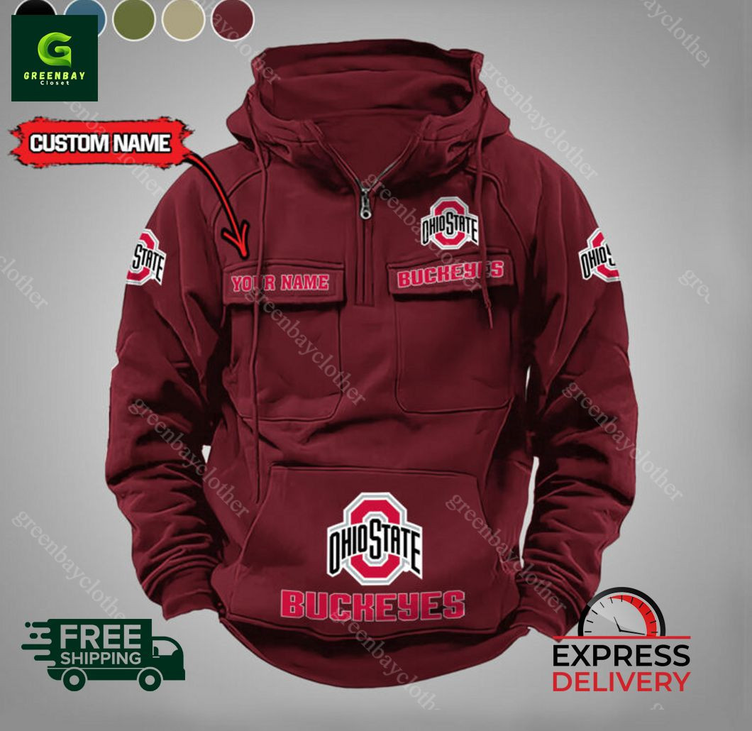 Ohio State Buckeyes Vintage Men Hoodies PBKCUU0