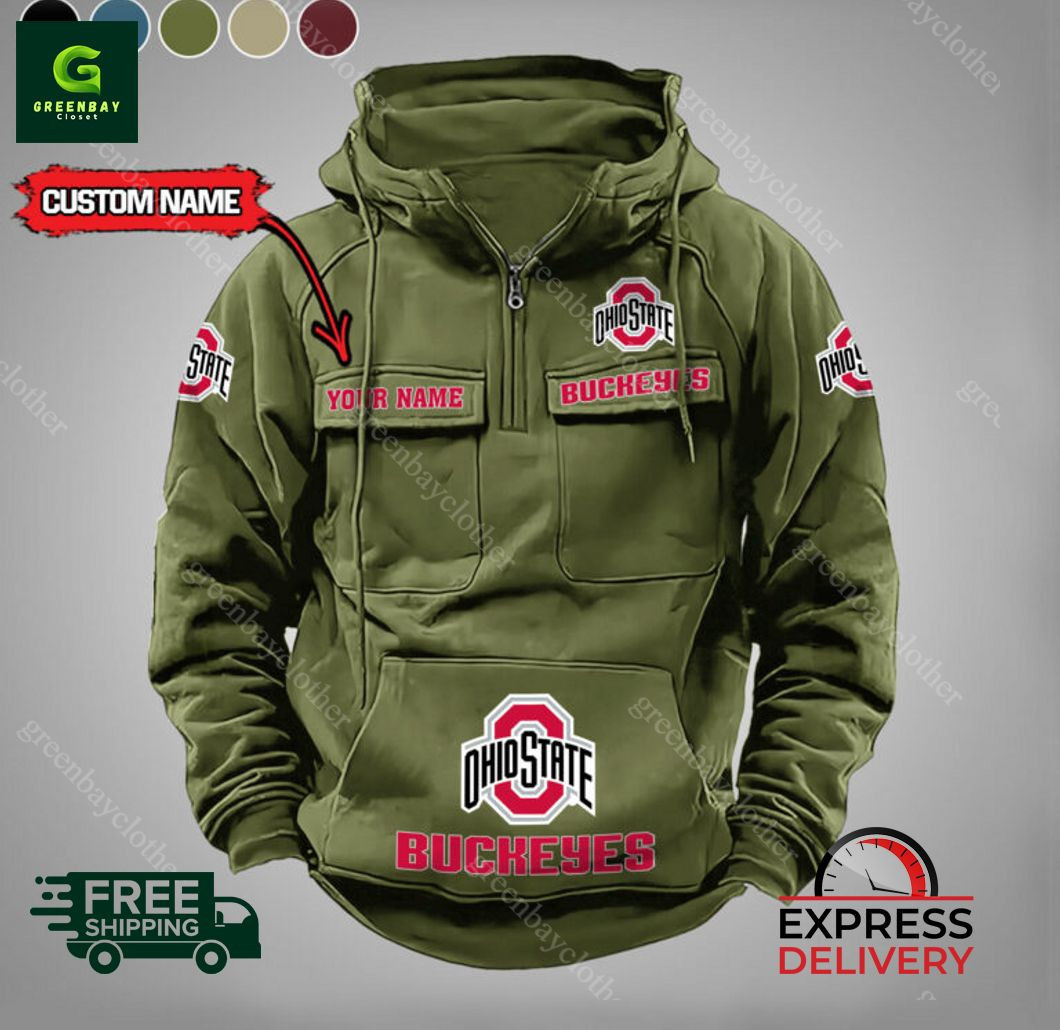 Ohio State Buckeyes Vintage Men Hoodies PBKCUU0