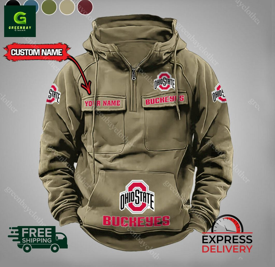 Ohio State Buckeyes Vintage Men Hoodies PBKCUU0