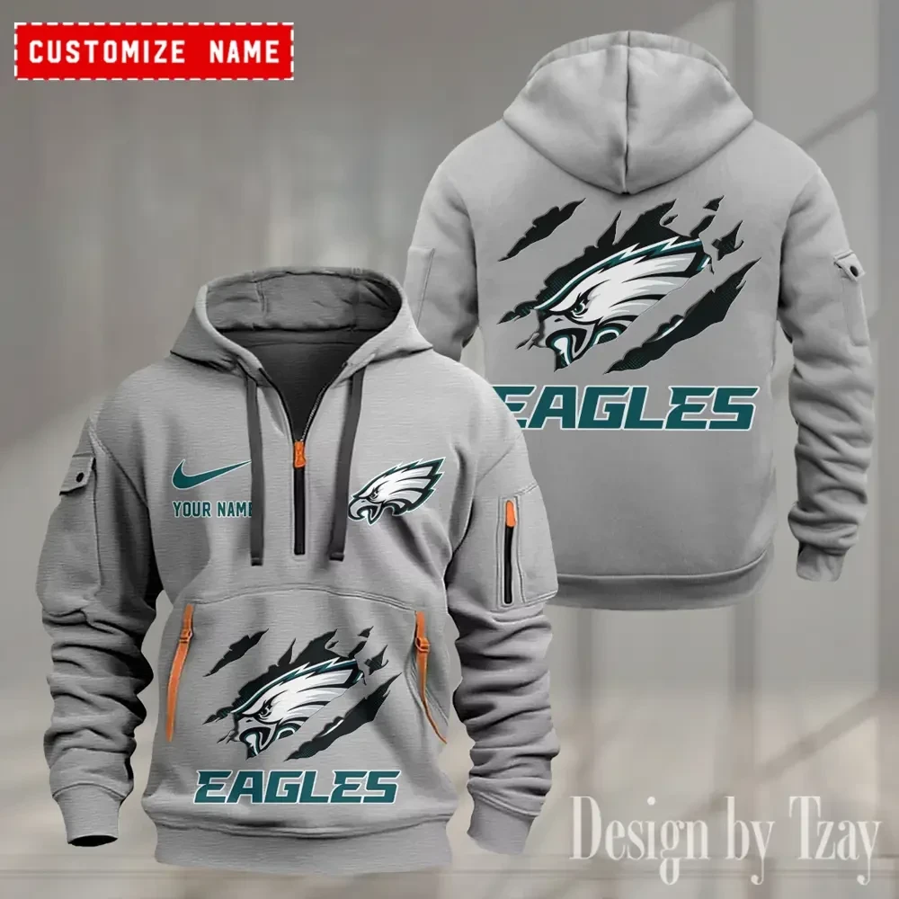 Philadelphia Eagles Heavy Fleece Pullover Hoodie PB1JQ74