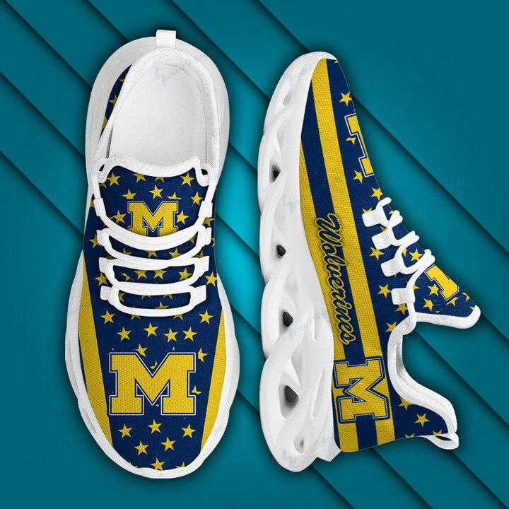 NCAAF Michigan Wolverines Max Soul Shoes PBDJK93