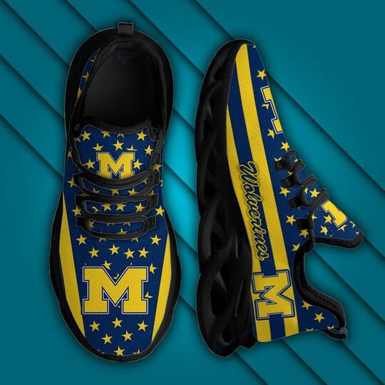 NCAAF Michigan Wolverines Max Soul Shoes PBDJK93