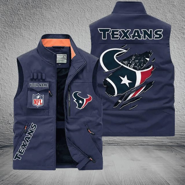 Houston Texans Sleeveless Jacket Multicolor S9SLJK056