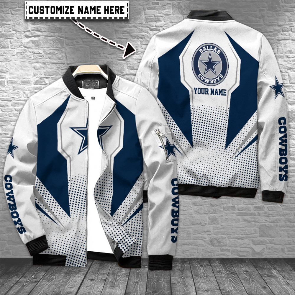 Dallas Cowboys Personalized Bomber Jacket AZCBJ095