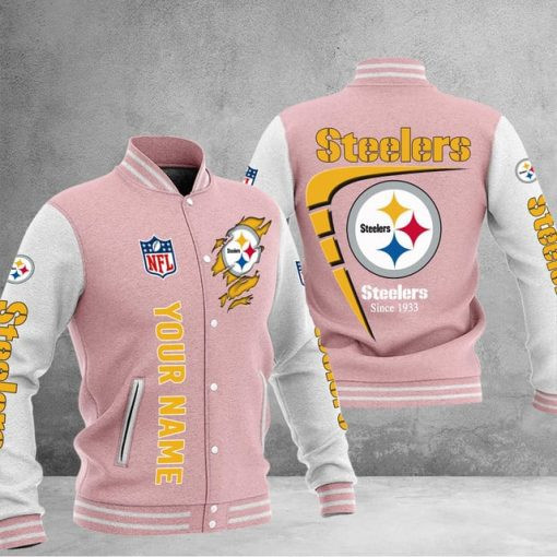 Pittsburgh Steelers Custom Multicolors Button Jacket PBESOP2
