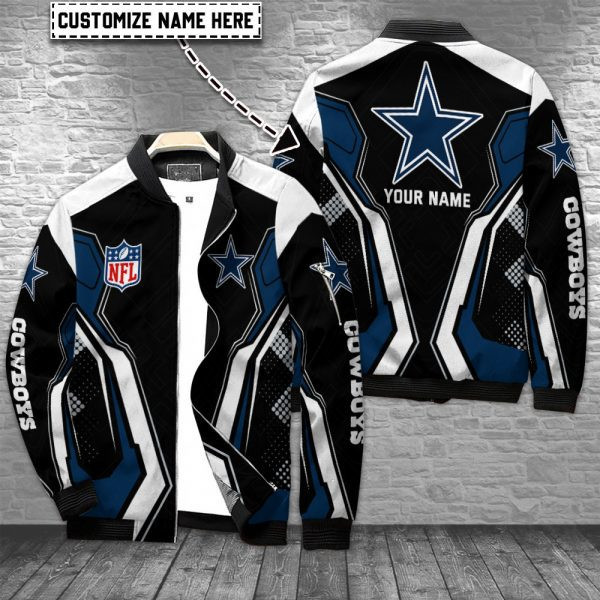 Dallas Cowboys Personalized Bomber Jacket PB8L2TO