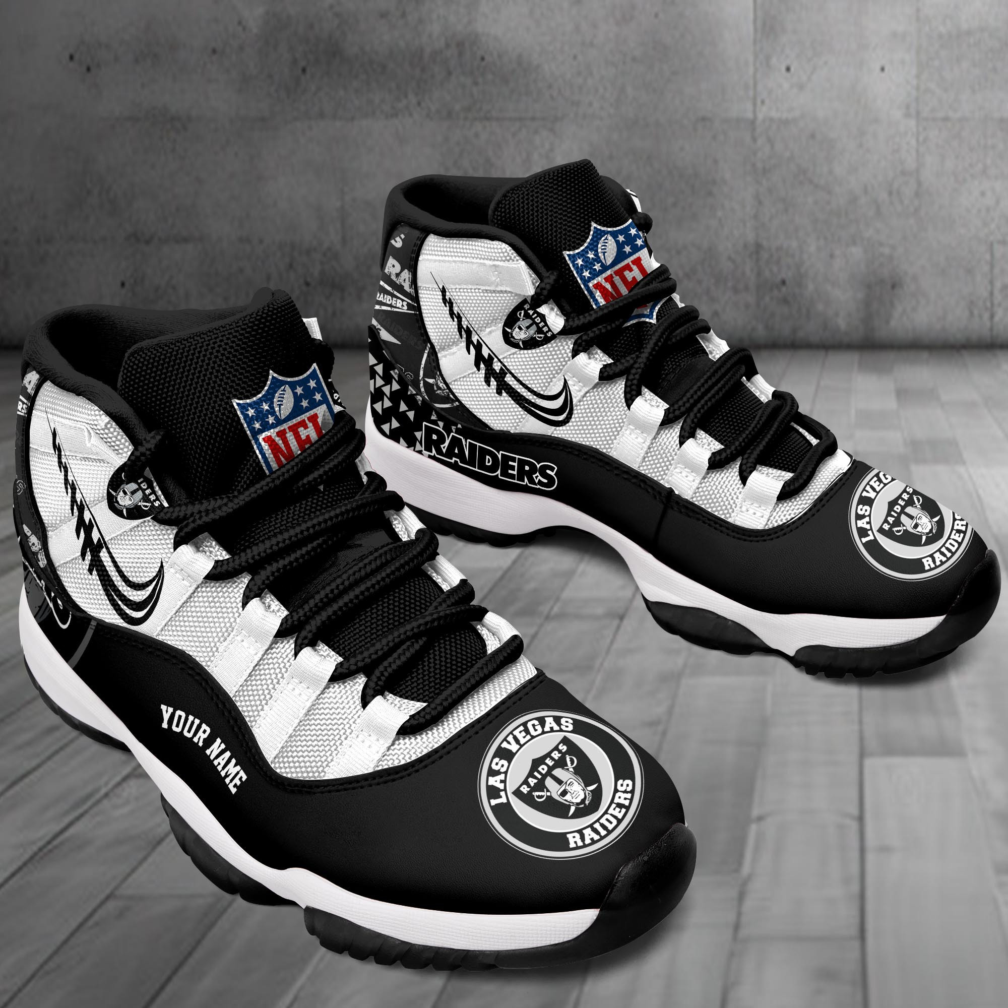 Las Vegas Raiders Air Jordan 11 Shoes PBT34GL