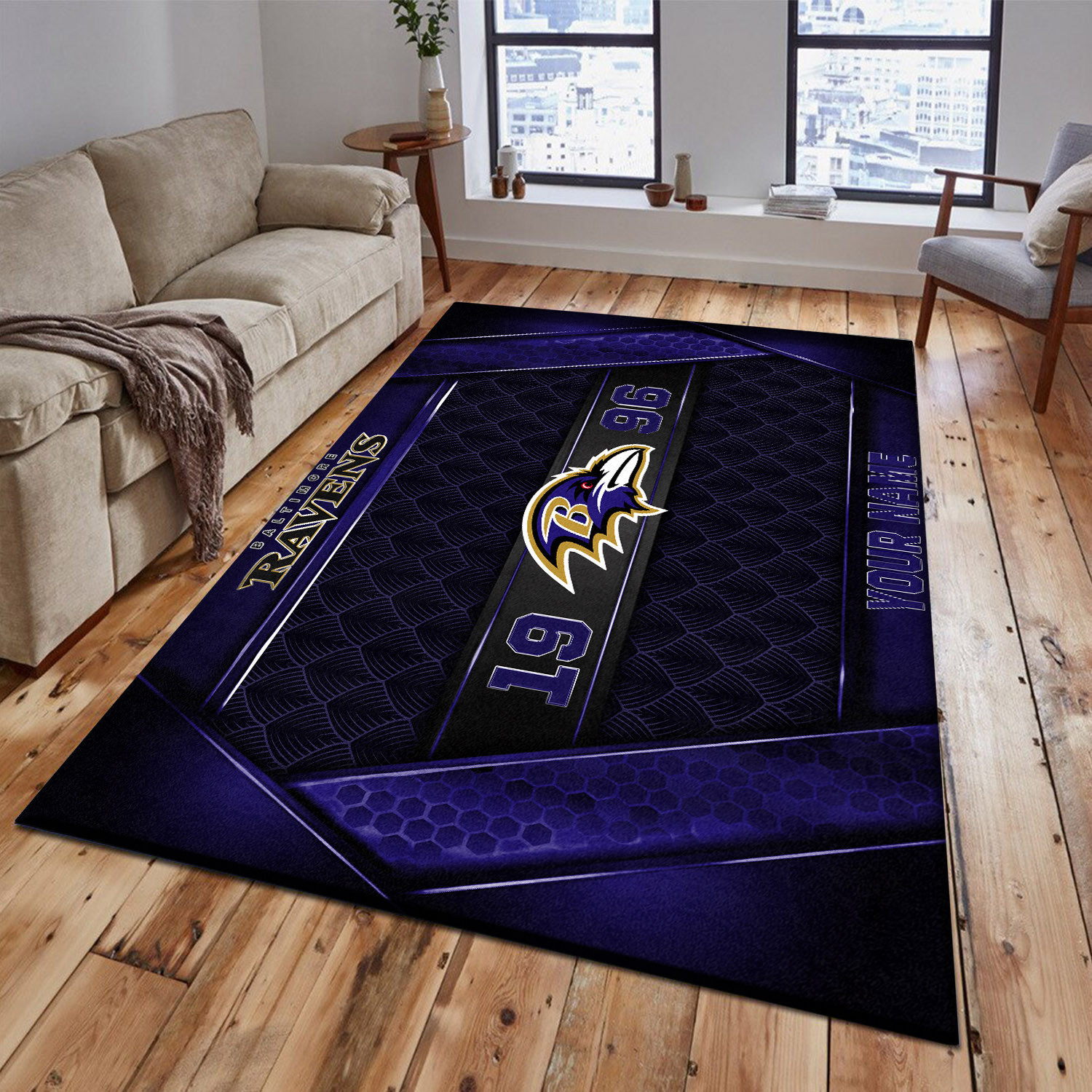 Baltimore Ravens Area Rug PBN57QK
