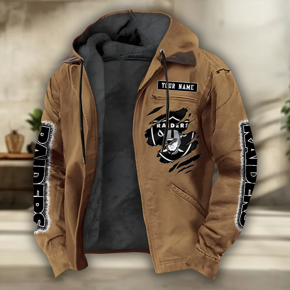 Las Vegas Raiders Heavyweight Hooded Jacket SPTPJH274