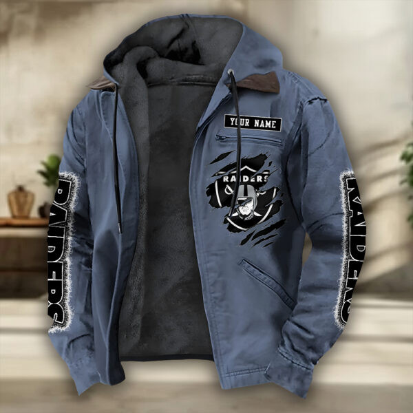 Las Vegas Raiders Heavyweight Hooded Jacket PBL9T85